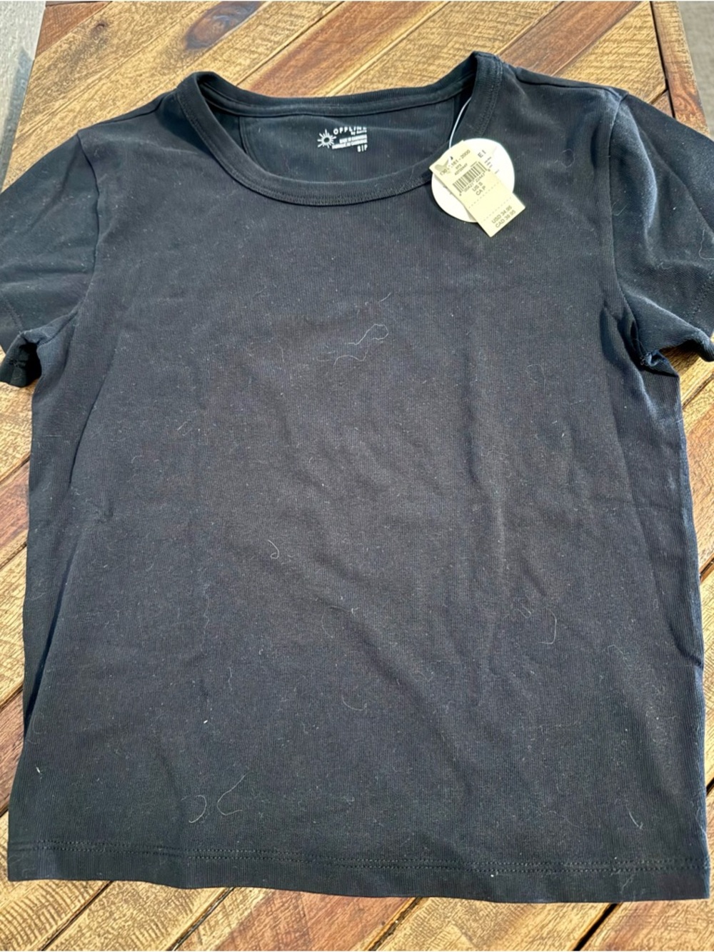 aerie NWT size S Black Short Sleeve Crewneck Tee